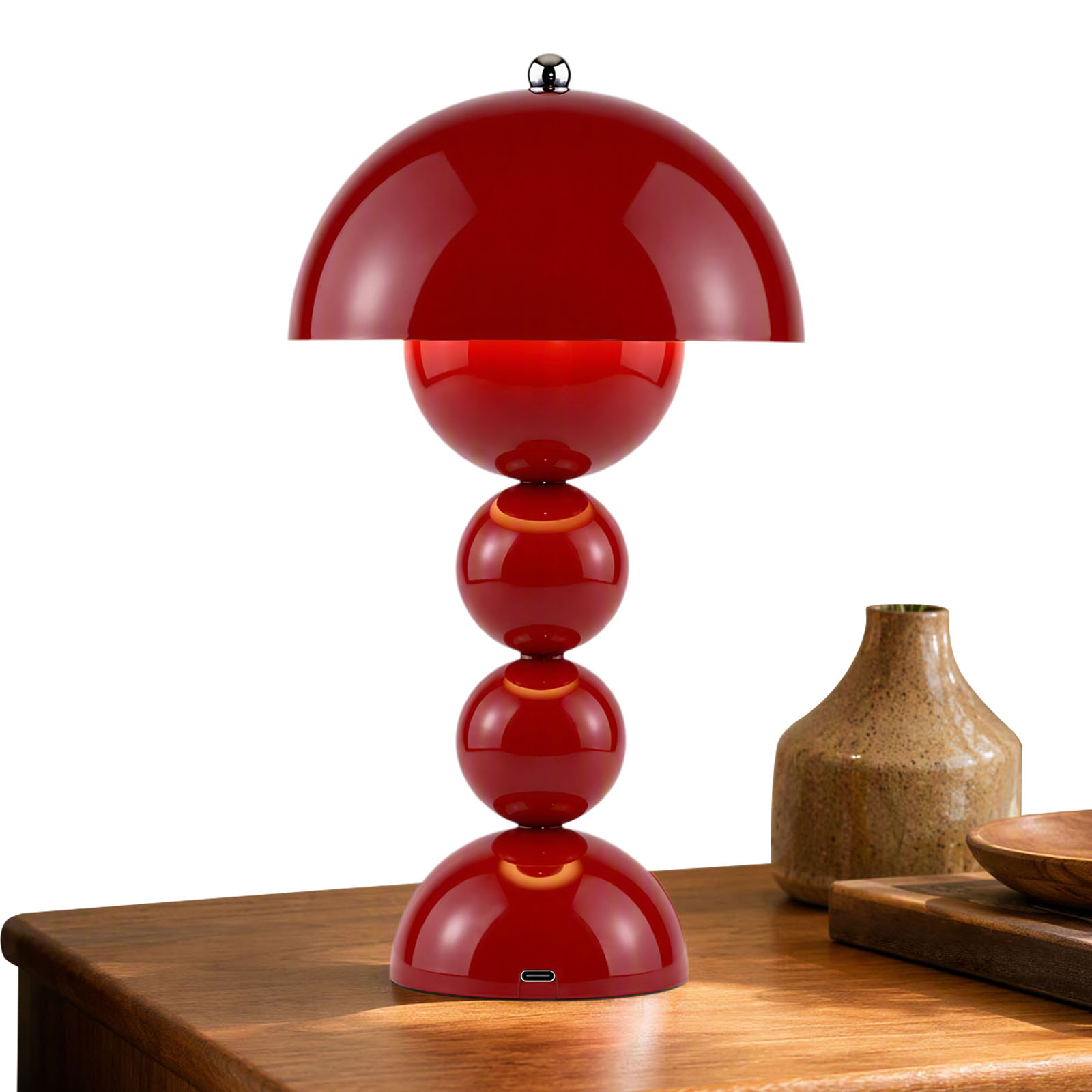 Decor Lighting Lamps - Mushroom Flower Bud Table Lamp USB