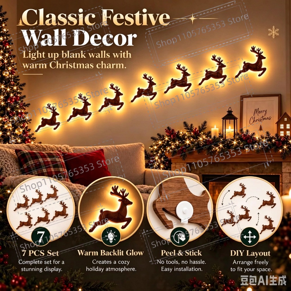 2027 Reindeer Glow Christmas D - đánh giá và giá Lighting Christmas Decor