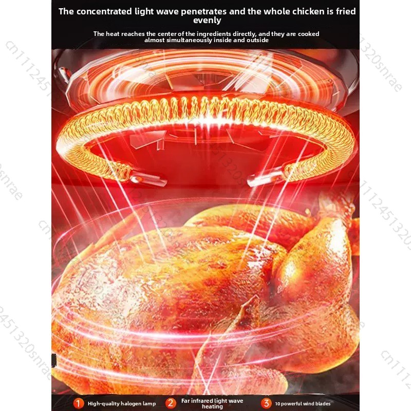 Glass Air Fryer, Household Smo - đánh giá và giá Lighting Visual