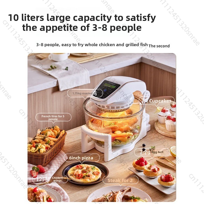 Glass Air Fryer, Household Smo - đánh giá và giá Lighting Visual