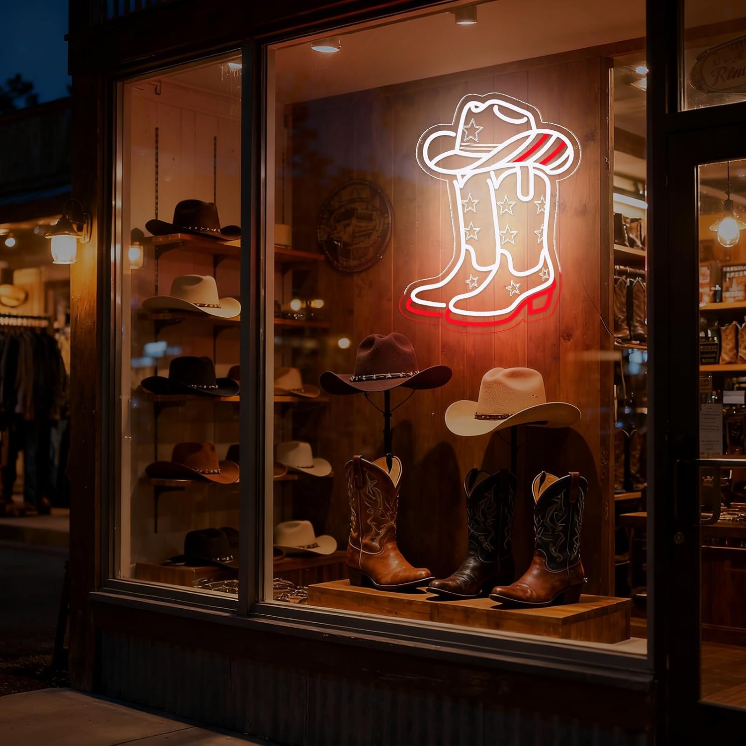 Cowboy Boots and Hat LED Neon  - đánh giá và giá Lighting Decoration Ideas
