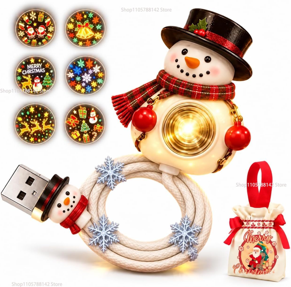 Christmas Snowman USB Christma - đánh giá và giá Lighting Christmas Decor