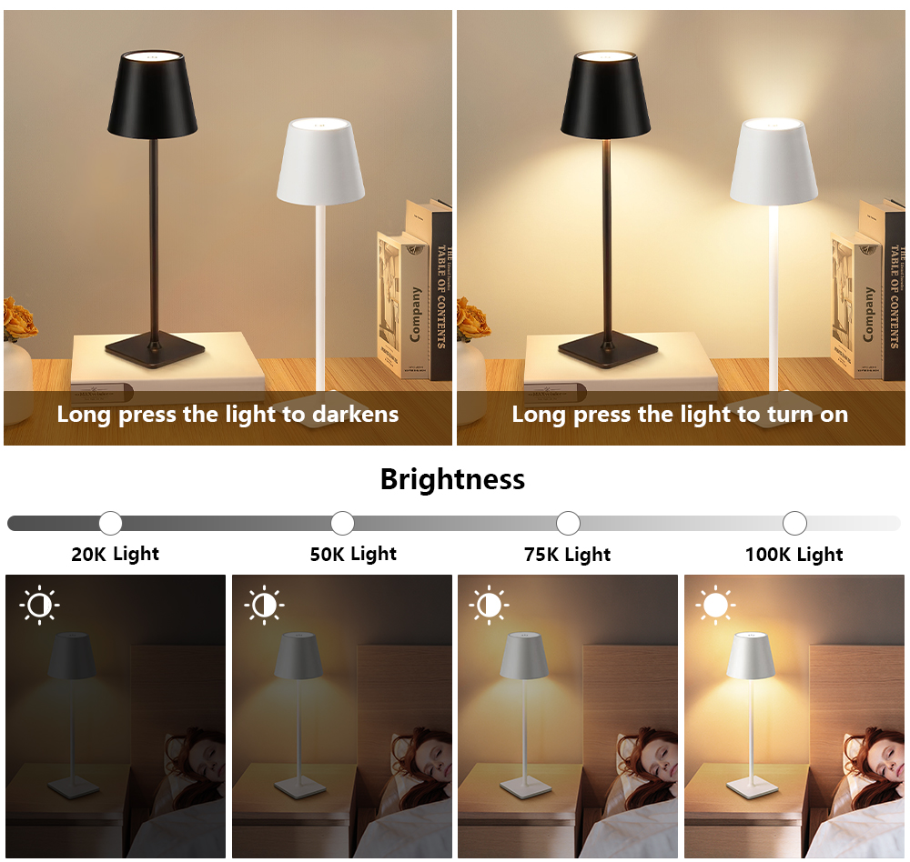 LED Rechargeable Desk Light Wi - đánh giá và giá Decor Lighting Lamps