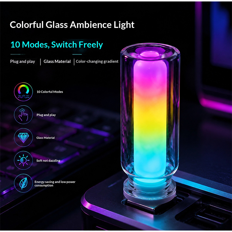 USB Glass Bottle RGB Ambient L - đánh giá và giá Lighting Mcqueen Bedroom Decor