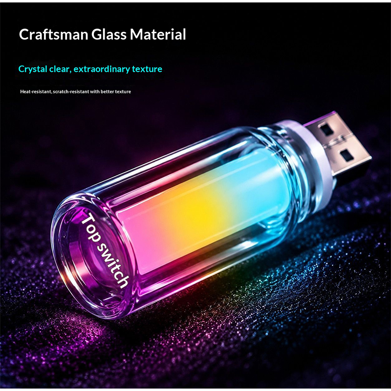 USB Glass Bottle RGB Ambient L - đánh giá và giá Lighting Mcqueen Bedroom Decor